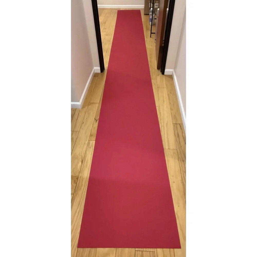 Reusable Red/Pink Neoprene  Runner Rug 20'x27